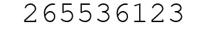 Number 265536123.
