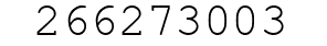 Number 266273003.