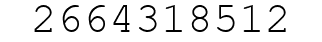 Number 2664318512.
