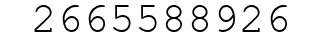 Number 2665588926.