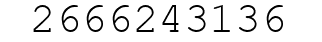 Number 2666243136.