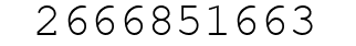 Number 2666851663.