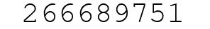 Number 266689751.