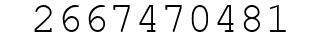 Number 2667470481.