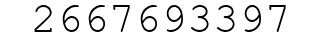 Number 2667693397.