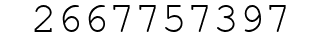 Number 2667757397.