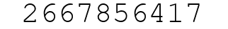 Number 2667856417.