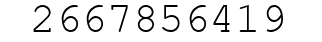 Number 2667856419.