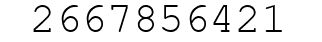 Number 2667856421.