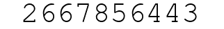 Number 2667856443.