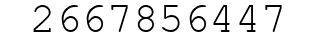 Number 2667856447.
