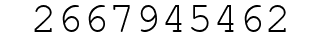 Number 2667945462.