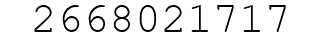 Number 2668021717.