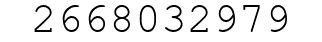 Number 2668032979.
