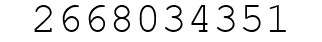 Number 2668034351.
