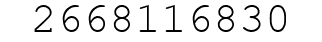 Number 2668116830.