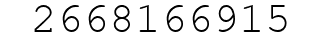 Number 2668166915.