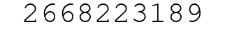 Number 2668223189.