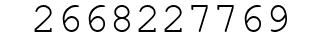 Number 2668227769.