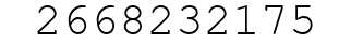 Number 2668232175.