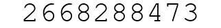 Number 2668288473.