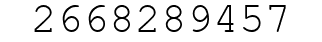 Number 2668289457.