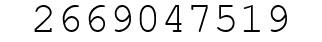Number 2669047519.
