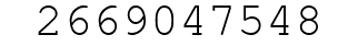 Number 2669047548.