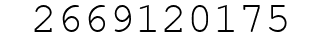 Number 2669120175.