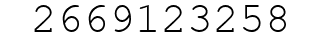 Number 2669123258.