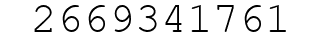 Number 2669341761.