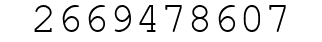 Number 2669478607.