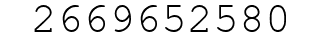 Number 2669652580.