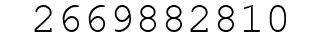 Number 2669882810.