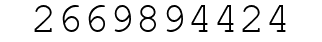 Number 2669894424.