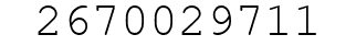 Number 2670029711.