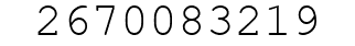 Number 2670083219.