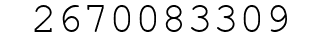 Number 2670083309.