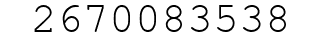Number 2670083538.
