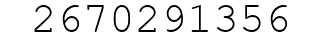 Number 2670291356.