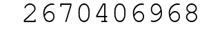 Number 2670406968.