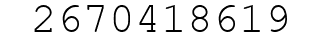 Number 2670418619.