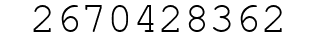 Number 2670428362.