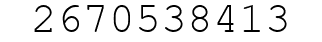 Number 2670538413.