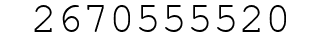 Number 2670555520.
