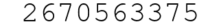 Number 2670563375.