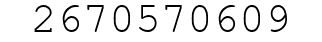 Number 2670570609.