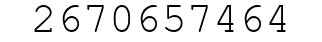 Number 2670657464.