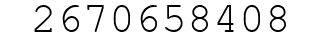 Number 2670658408.