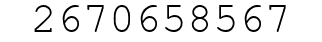 Number 2670658567.